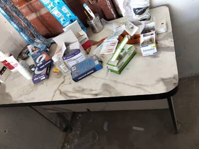 white table