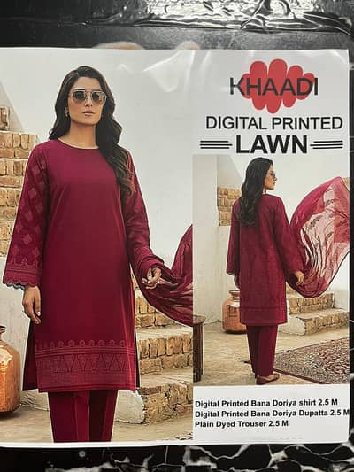 Branded lawn suits of men and women