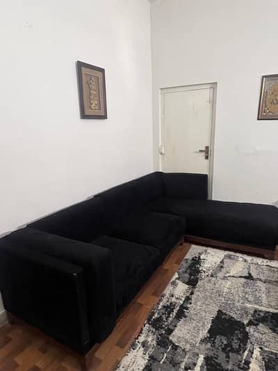 L shaped sofa available for urgent sale.