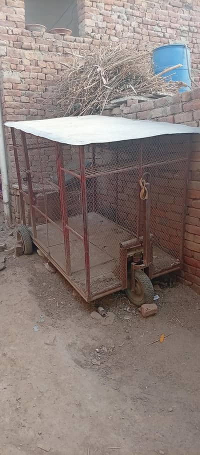 pinjra cage 3 wheels moveable high quality