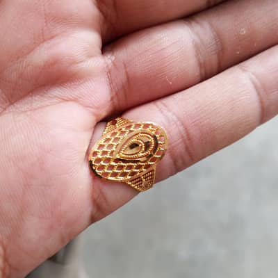 Gold Ring 21 kirat gold come from Saudi Arabia for dale