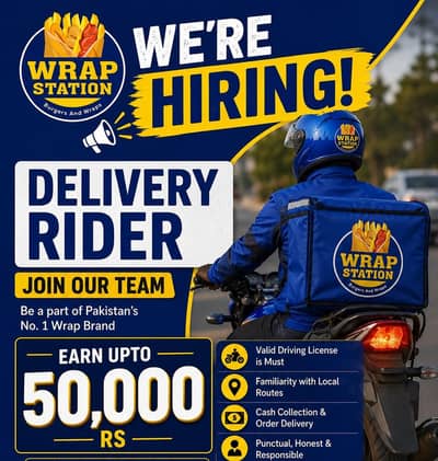 Delivery Rider few Slots Available