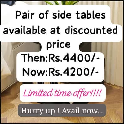 Pair of side tables
