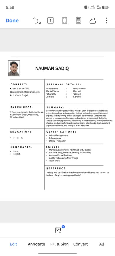 I am an Ecommerce Expert. I need the job