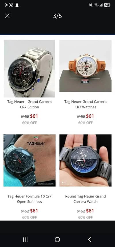 hevy weight automatc watch