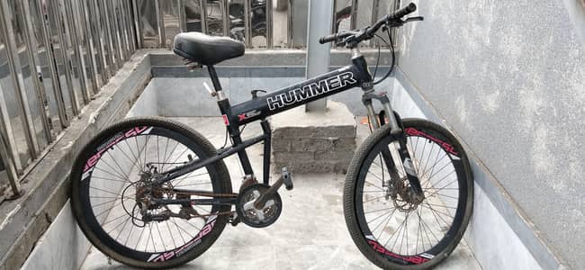 Hummer Folding Mountain Bike with Begasso Alloy Rims