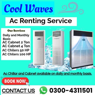 Ac Renting/ All Events Catering Service/ chiller Ac Rent/ Cabinate Ac