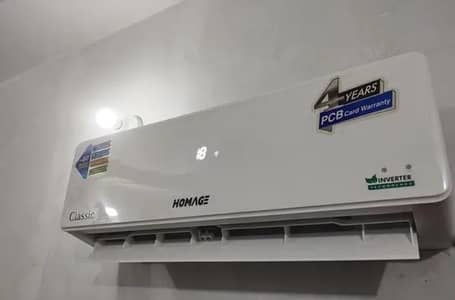 Homage 1 ton Dc inverter heat and cool totally genuine good condition