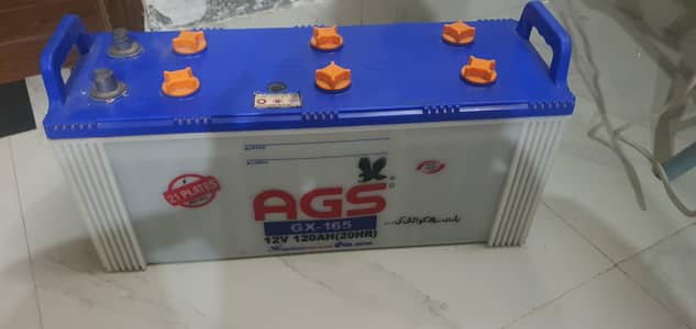 Ags 165 battery less use  for sale  12 v 120 Ah 20 hr