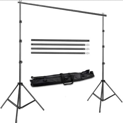 10x7ft Adjustable Photography Backdrop Stand Kit