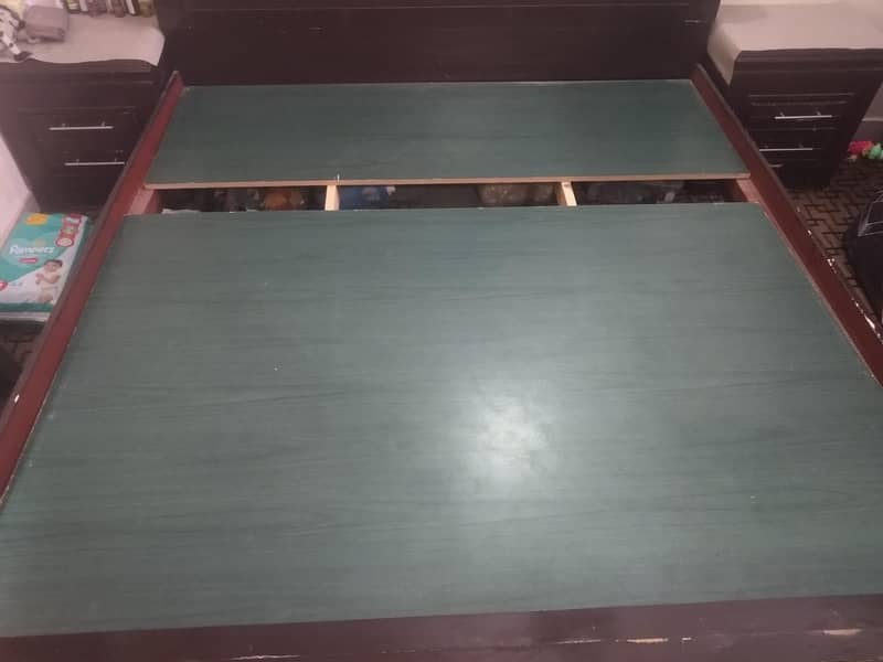King size bed solid wood 5