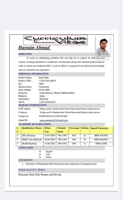 Health technician