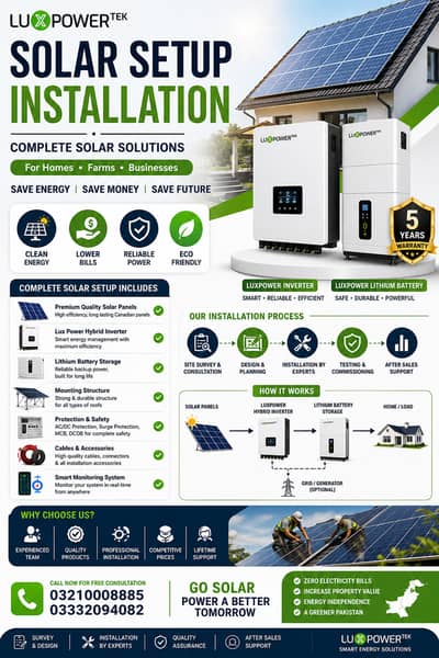solar solution/solar setup/lux power/inverter//4Kw/6Kw/8Kw/10Kw/12Kw