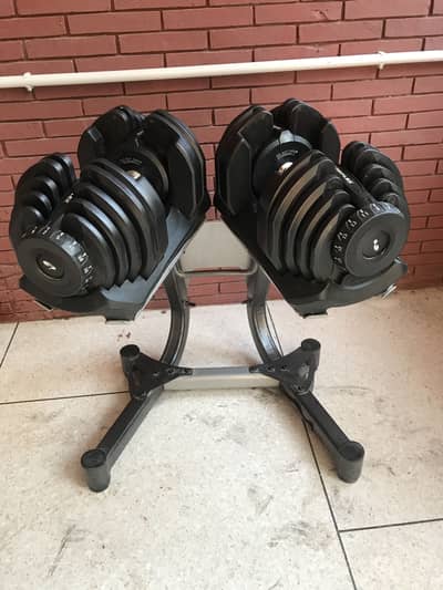 Adjustable Dumbbells Set with Stand | Commercial Grade | Home Gym Use
