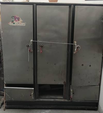 iron almari 3 door