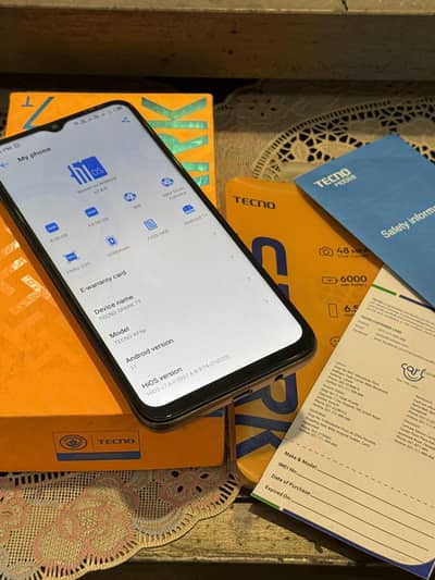 Tecno spark 7 4gb 64gb dual sim official pta
