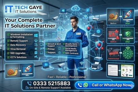 Computer Repair | Windows Installation | Remote Support | Tech Gaye