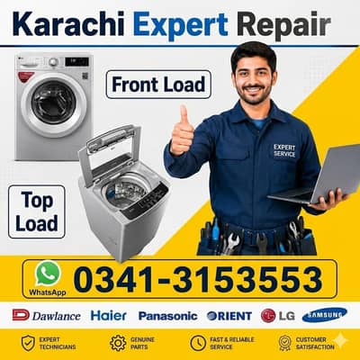 Automatic washing machine Experts All Brands All Karachi work @ Home
