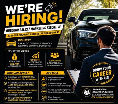 HIRING Marketing/Sales Executive (Full Time/Contract based)