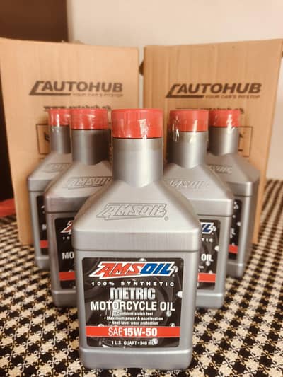 AMSOIL 100%SYNTHETIC SAE 15W-50 made in USA