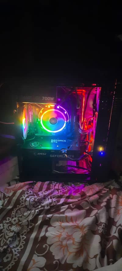 Ryzen 5 3600 with CPU AIR cooler 4 fans RGB casing