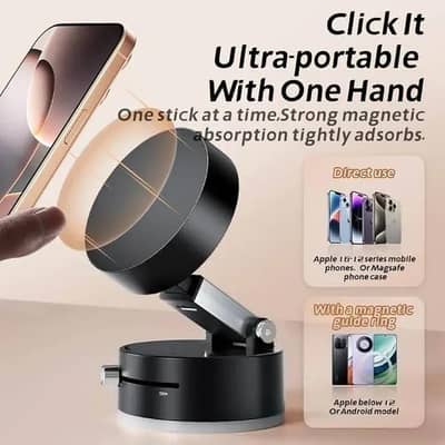 Mobile Holder Black 360 Degree Swivel