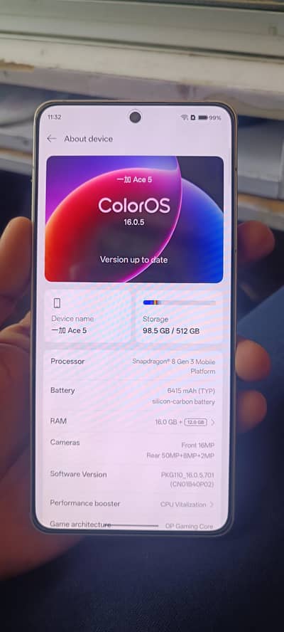 One Plus 13R 16 + 12gb RAM 512gb Storage