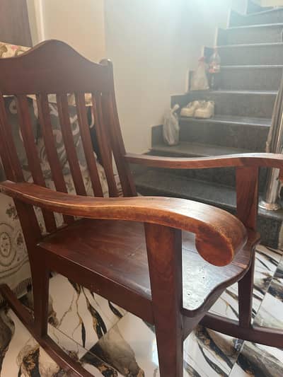 antique wooden rocking chair
