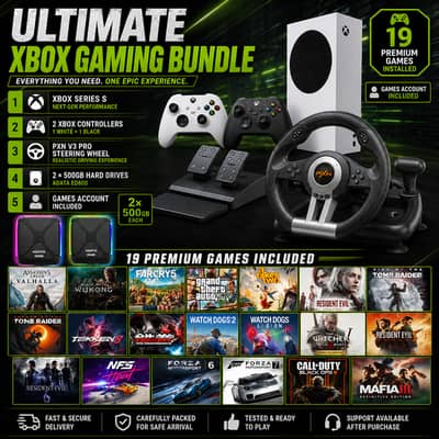 Xbox Series S Ultimate Gaming Bundle - Full setup