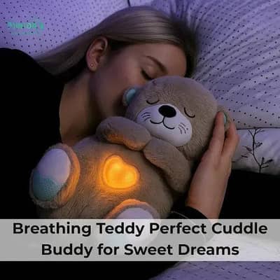 Breathing Teddy Bear for Better Sleep & Relaxation
