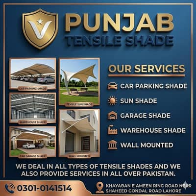 Car porch Shade,Tensile car parking, PVC Fabric, Cafe roof shed desig