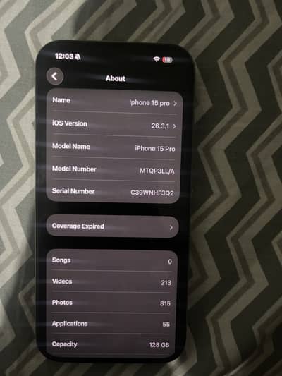 Iphone 15 pro 128 GB (JV)