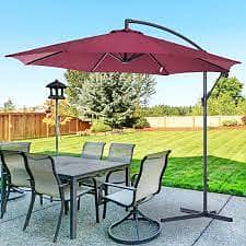 Side Pole Outdoor Umbrella – Garden, Patio & Pool Shade cafe umbrella