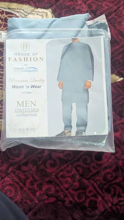 Men unstitched wash and wear fabric