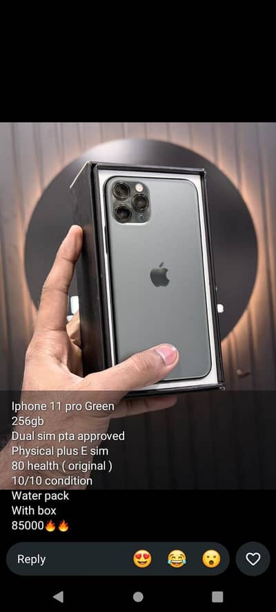 Apple iPhone 11 Pro Green PTA-APPROVED 256 GB