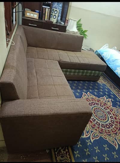 five seater L shape sofa good foam quality