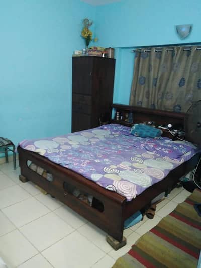 Solid Sheesham Wood King Size Bed with Mattress for Sale