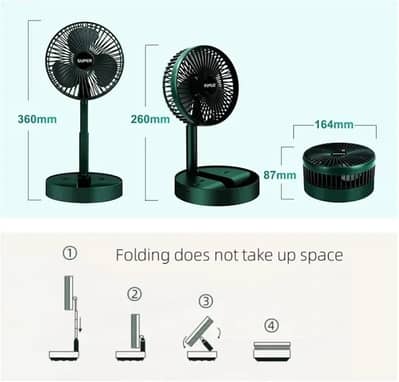Rechargeable mini fan