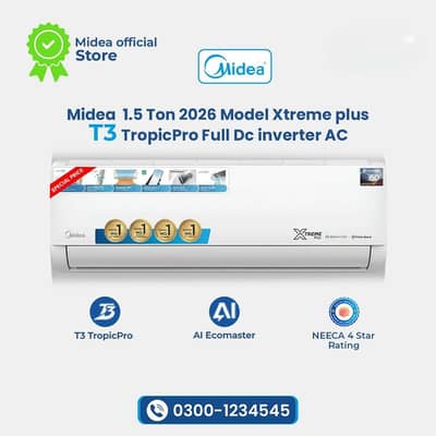 Midea inverter AC, Midea T3 Xtreme plus T3 DC inverter