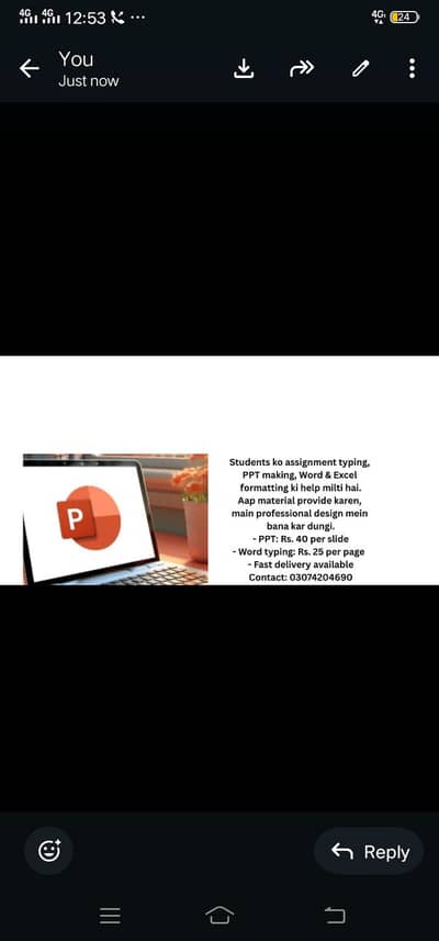 PPT Slides,Word Typing, Assignment Typing,Excel Word - Cheap Rates