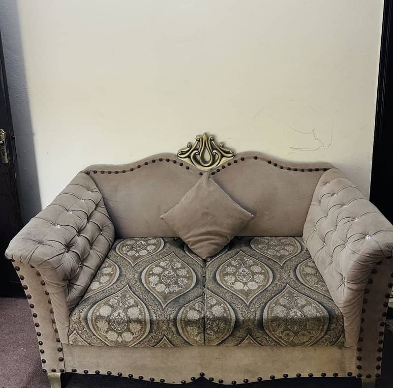 Solid wood 3/2/1 sofa set + centre table 7