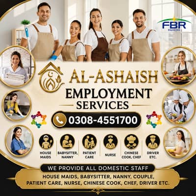 Maids / House Maids / cook / House chef / Baby Sitter maid available