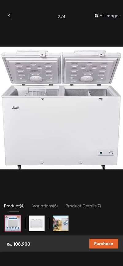Haier Deep Freezer HDF-385I Inverter