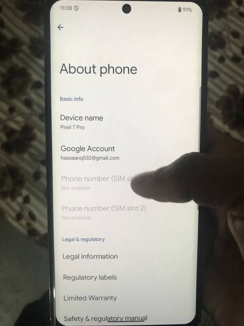 Google Pixel 7 Pro 6