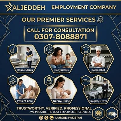 Maid /Cook/ Chef/ Baby Care /Patient Care /Nurse / Kitchen Helper