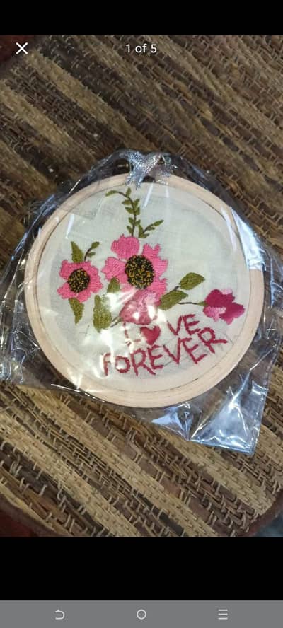 Hand Made Wall Hanging, Hand Embroidered Wall Decor