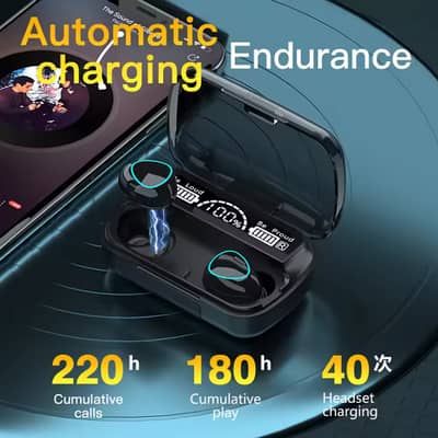 M10 Wireless Earbuds | ANC | Gaming Mode | LED Case | juaharabad