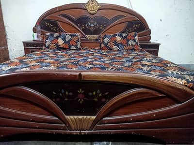 wood bed