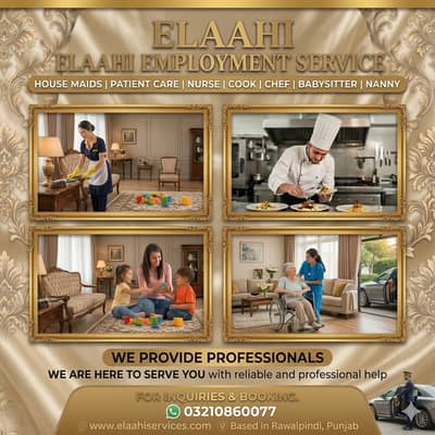 Maids / House Maids / cook / House chef / Baby Sitter maid available