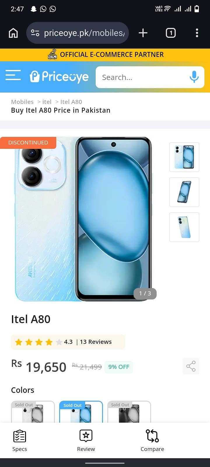 Itel A80 6